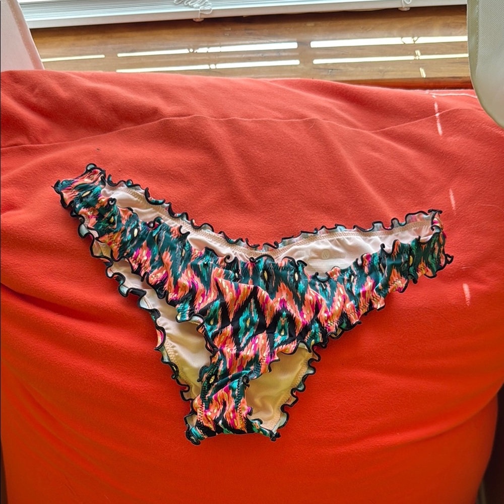 Colorful Ruffled Bikini Bottom